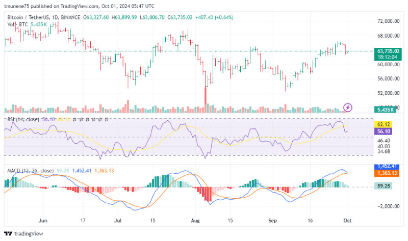 Bitcoin Tests Key $63K Support Level as Market Awaits Next Move Toward $66K