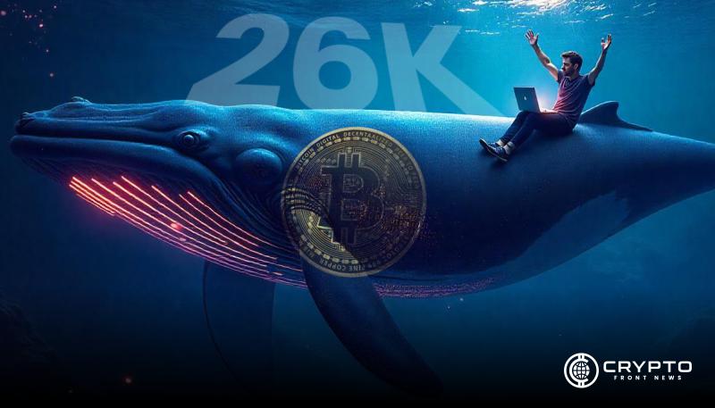 Bitcoin Whales Accumulate 26K BTC Amid Rising Market Activity