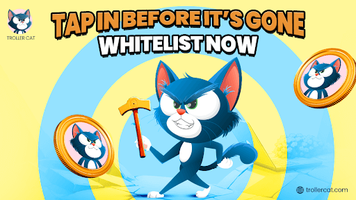 Troller Cat, Trollercat, Trollercat.com, Troller Cat whitelist, Troller Cat presale, Bonk meme coin, Dogwifhat update, meme coin investment, crypto presale opportunity, high staking rewards​,