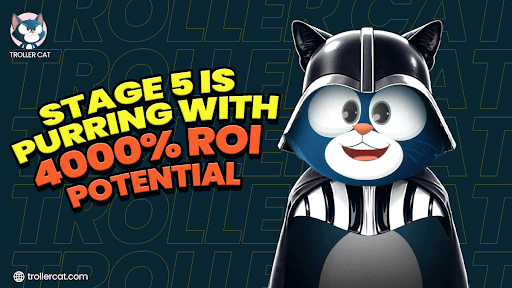 Dogwifhat price forecast vs Troller Cat, Buy TCAT before 25% price jump, Troller Cat 4453% ROI potential, Meme coin Game Center utility, Ethereum presale with staking rewards, Brett recovery vs meme coin growth, Trollercat.com referral system, Best meme coins to buy 2025, Stage 5 TCAT investment gains.