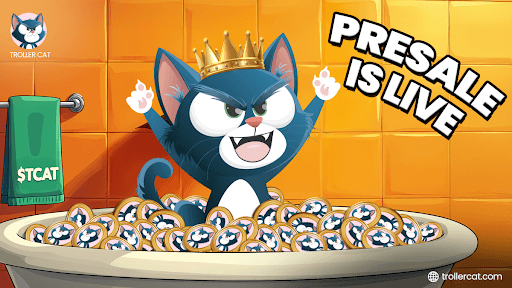 Best New Meme Coins to Buy Today, Troller Cat Presale, Trollercat.com, BUY TCAT, Turbo Token, Mubarak Crypto, Meme Coin ROI, 69% APY Staking, Game Center Utility, Deflationary Meme Coins.