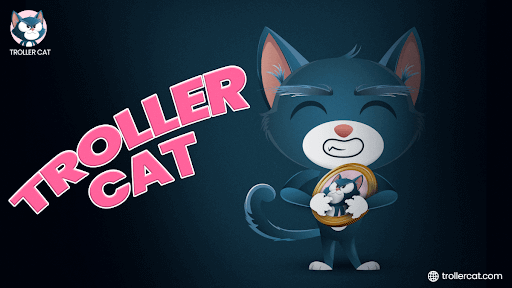 Troller Cat, Trollercat.com, Troller Cat presale, Buy Troller Cat token, Troller Cat crypto, Best meme coin 2025, Whitelist ending soon crypto, Presale launching May 2, Crypto with staking rewards, Deflationary meme coin.