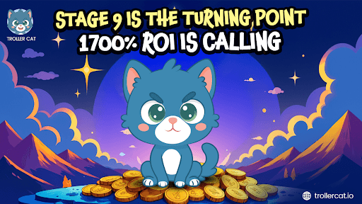 Best new meme coins to invest in now, Troller Cat Stage 9 presale, meme coin with 1773 ROI potential, Cat in a Dog’s World price fall, Pepe crypto price analysis, meme coin staking 69 APY, deflationary Game Center meme token, buy Troller Cat before next price hike, viral presale meme crypto 2025, Rickrolling meme coin investing.