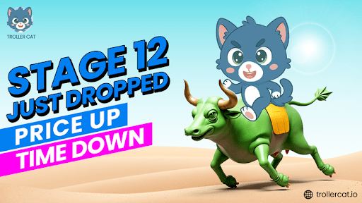 Best crypto to explode in 2025, Troller Cat presale Stage 12