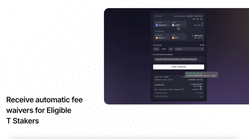 Stake aware automatic fee waiver Threshold 1772549678VNyVtm75b9