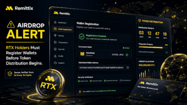 Remittix Airdrop Opens Before Launch Price Reveal, RTX Holders Urged To Register