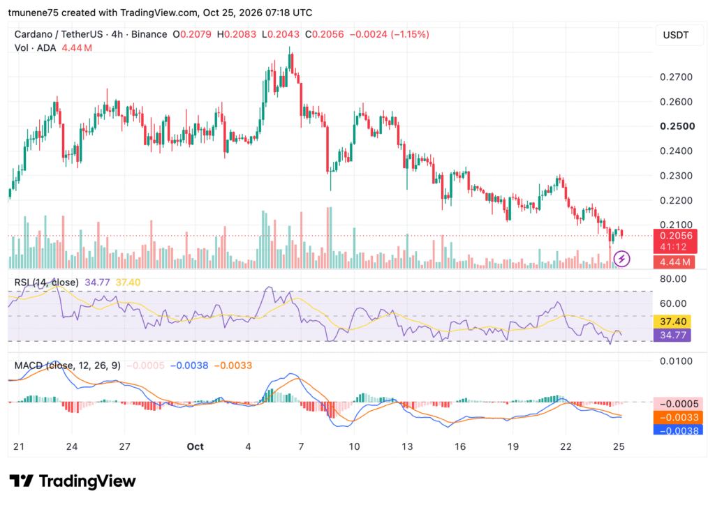 Cardano Risks 20% Drop as ADA Breaks Key Support, Says Analyst